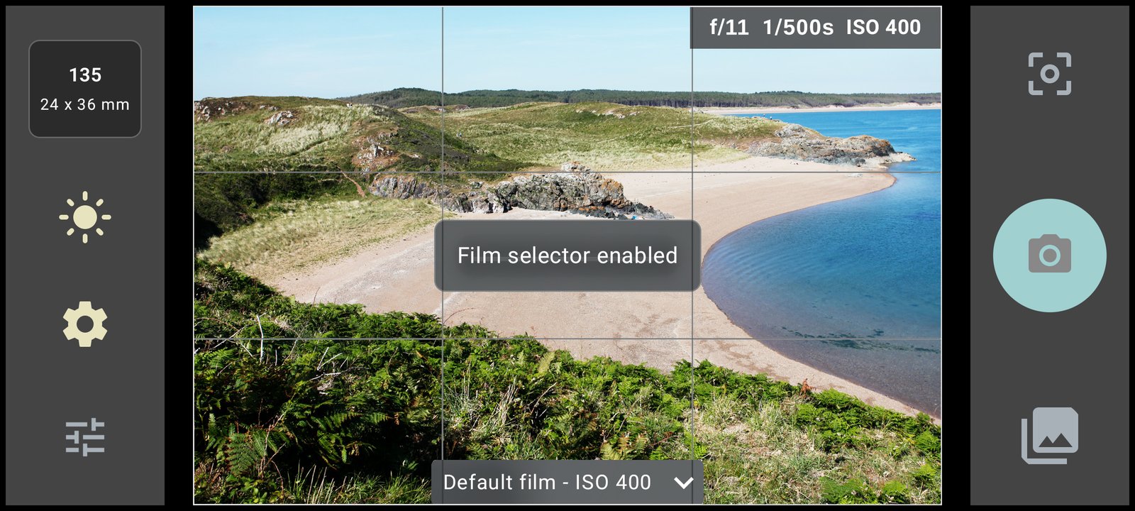 FinderView showing a long-press interaction on a preview-window selector.
