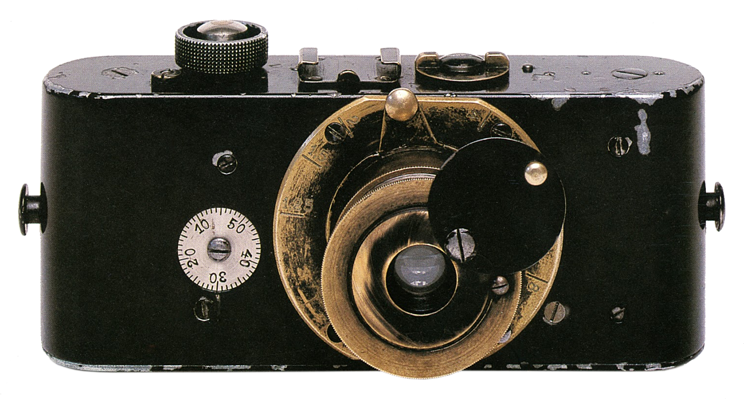 The surviving Ur-Leica shown from the front.